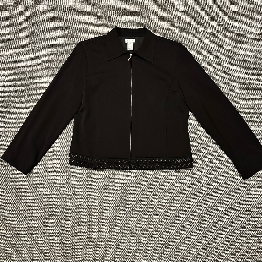 Black Women's Full-Zip Blazer